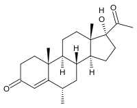 مدروکسی پروژسترون (به انگلیسی: Medroxyprogesterone Acetate)‏