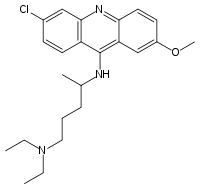 کیناکرین (به انگلیسی: Quinacrine)‏