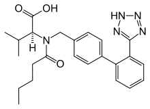 والزارتان (به انگلیسی: Valsartan)‏